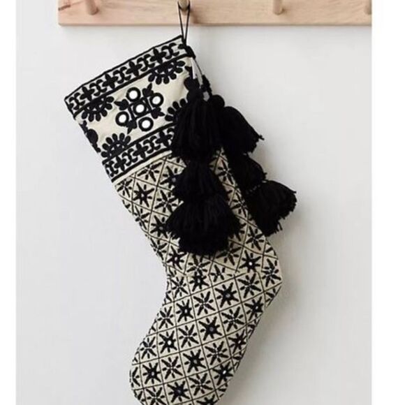New Free People one holiday lights stocking - Picture 1 of 8
